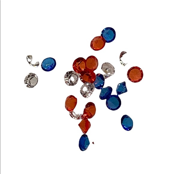 ♦️3/$10♦️Patriotic theme crystal stardust for floating/living lockets 25pc - Picture 4 of 5